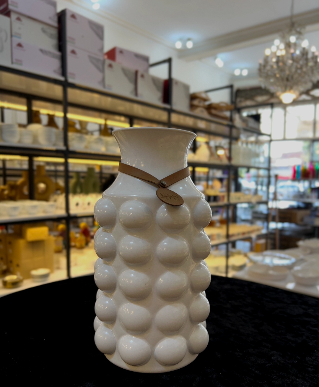 گلدان سرامیکی مدل برفی شیک و باکیفیت